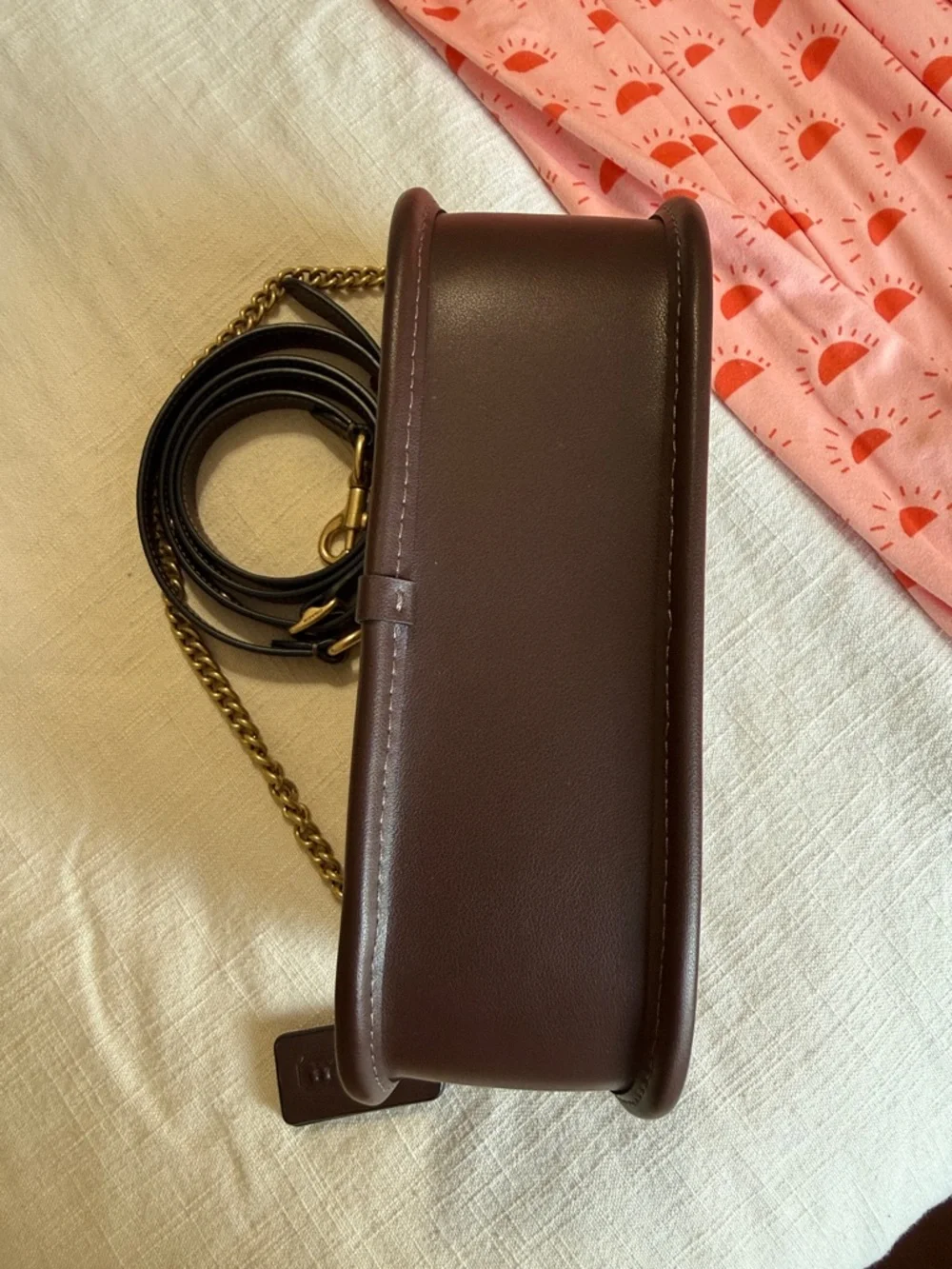 Coach Originals Swinger Signature Jacquard Shoulder Bag in Oak Maple - Picture 3 of 5